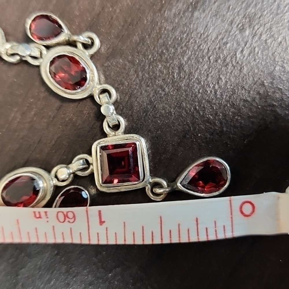 Sterling Siver and Gemstone Necklace - Picture 9 of 9